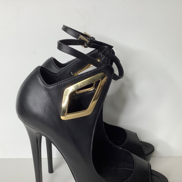 Gianmarco Lorenzi black platform heels 37. - Picture 9 of 16